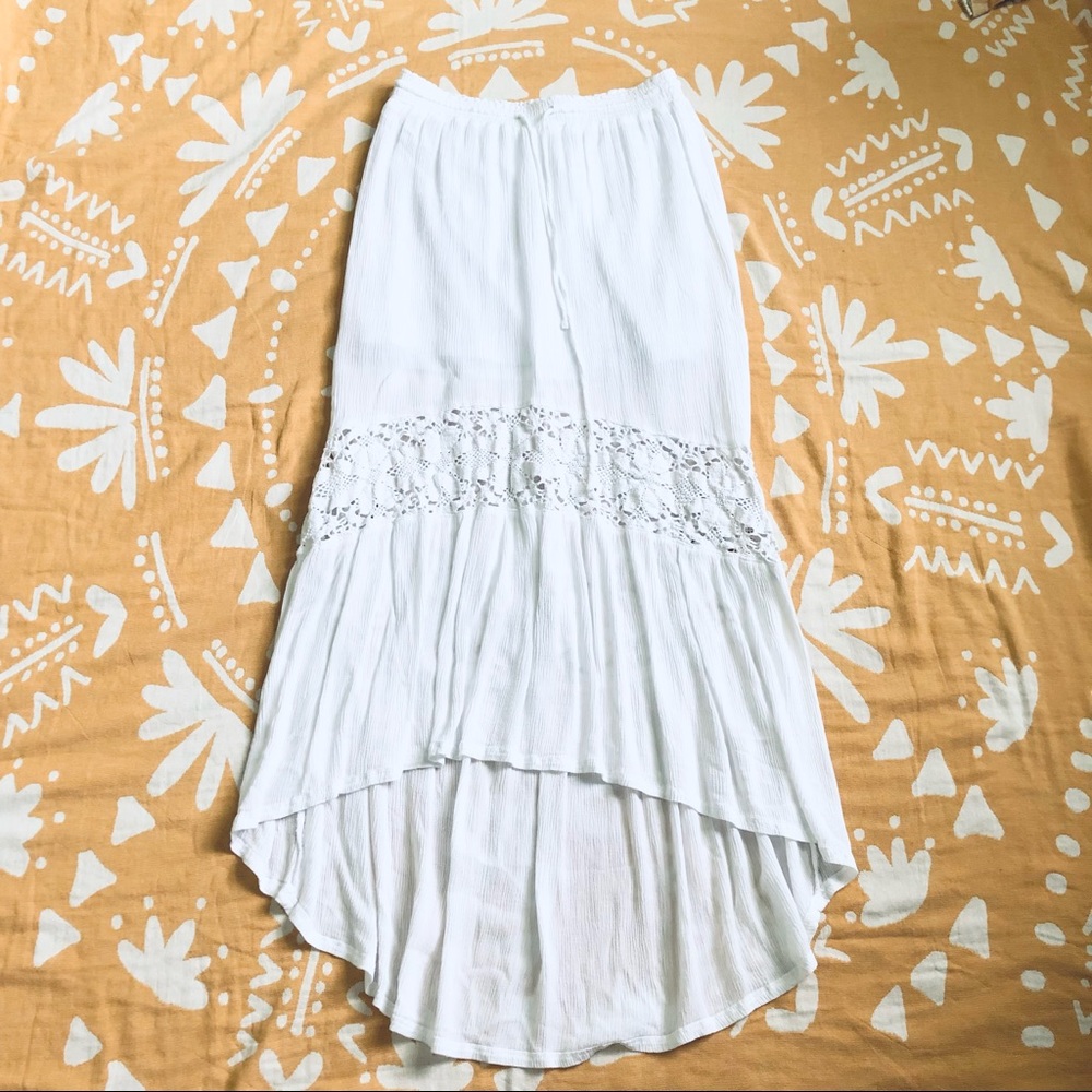 Aeropostale white maxi skirt S/M